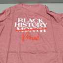 Womens Black History Month Shirts Africa American Tshirts Black Pride Long Sleeves (Pink,XL)