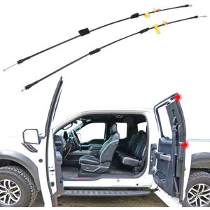 Rear Door Upper Latch Cables Left and Right Side Compatible with 1997-2004 Ford F150, 1997-1999 F250, 2004 F150 Heritage - Extended Cabs Only - Replaces 6L3Z18264A27A 6L3Z18264A26A