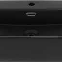Claire 24 Rectangle Wall-Mount Bathroom Sink in Matte Black