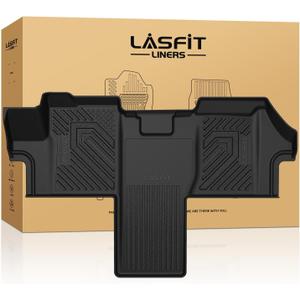 LASFIT Floor Mats for 2018 2019 2020 2021 2022 2023 2024 2025 2026 Dodge Ram Promaster 1500 2500 3500, All Weather TPE  Fit Car Mats Floor Liners 1st Row Only, Black