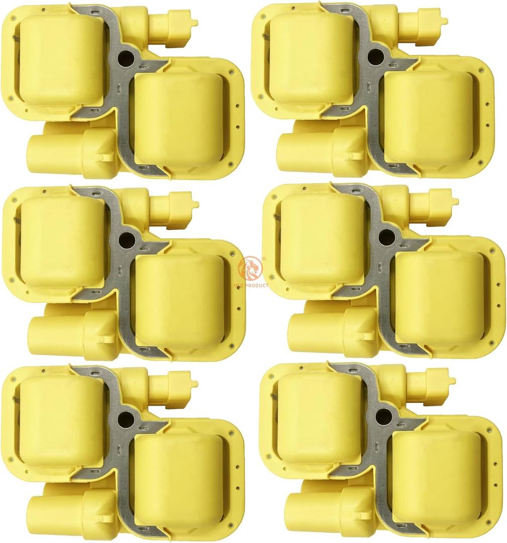 IGNITION COIL UF359 A0001587303 SET OF 6 COMPATIBLE WITH MERCEDES BENZ C240 C260 C32 C320 CLK320 E320 ML320 ML350 S350 SLK32 SLK320 Chrysler Crossfire 2.6 2.8 3.2 3.2 3.7 V6 M112