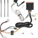 Tekonsha T-One T-Connector Harness, 4-Way Flat, Compatible with Select Honda CR-V, Black