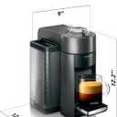 Nespresso Vertuo Coffee & Espresso Maker by De'Longhi Graphite metal coffee machine. Brews 4 cup sizes with Centrifusion extraction for barista-grade coffee and espresso at home, COMPLIMENTARY GIFT: Each machine includes a complimentary starter set of Nespresso capsules 12pcs