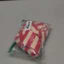 Knitted Triangle Scarf for Women Y2k Stripe Head Scarf Aesthetic Accessories Cottagecore Streetwear Triangle Shawl (Rose Red)