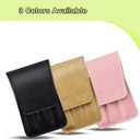 Nail Clippers Set, 6 Pcs Toenail Clippers Stainless Steel Fingernail Clippers Manicure Set with Leather Case, Idea Gift for Christmas Stocking Stuffers, Khaki