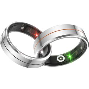 Smart Ring for Women & Men, Health Tracker with Blood Oxygen Monitor, Heart Rate & Sleep Monitor, 4-7 Days Battery, Waterproof Fitness Ring Size #10