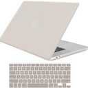 Compatible with MacBook Pro 13 Inch Case 2024 2023 2022 2021-2016 M2 M1 A2338 A2251 A2289 A2159 A1989 A1706 A1708, Funut Plastic Laptop Protective Hard Shell Case+Keyboard Cover, Rock Gray