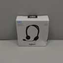 Logitech H111 Wired Headset, Stereo Headphones with Noise-Cancelling Microphone, 3.5 mm Audio Jack, PC/Mac/Laptop/Smartphone/Tablet - Black