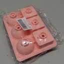 Large Silicone Ice Cube Molds with Lid, Easy Release 1.7 Inch Big Ice Cube Tray, Food-Grade Sphere Ball & Square Ice Cube Maker for Cocktail, Whiskey, Bourbon, Coffee, Drinks (Pink)