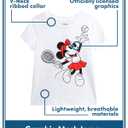 Disney Girls Shirts - Minnie Mouse Lilo and Stitch Angel Long Sleeve or Short Sleeve Graphic Tees for Girls (Sizes: 13-14) (White)