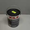 KILZ 1-Part Epoxy Acrylic Concrete and Garage Floor Paint, Interior/Exterior, Satin, Silver Gray, 1 Gallon