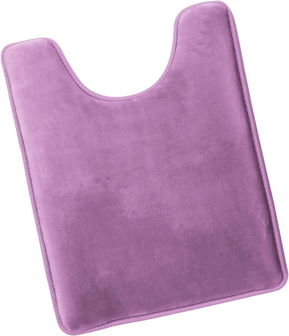 Nestl 1 Contour Bath Rug, Absorbent Memory Foam Bath Mat Bathroom Rug, Lavender Dream, 24"x20"