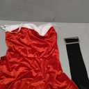 Avidlove Christmas Dress Santa Clause Outfit Mini Dress Casual Swing Dress with Santa Belt M
