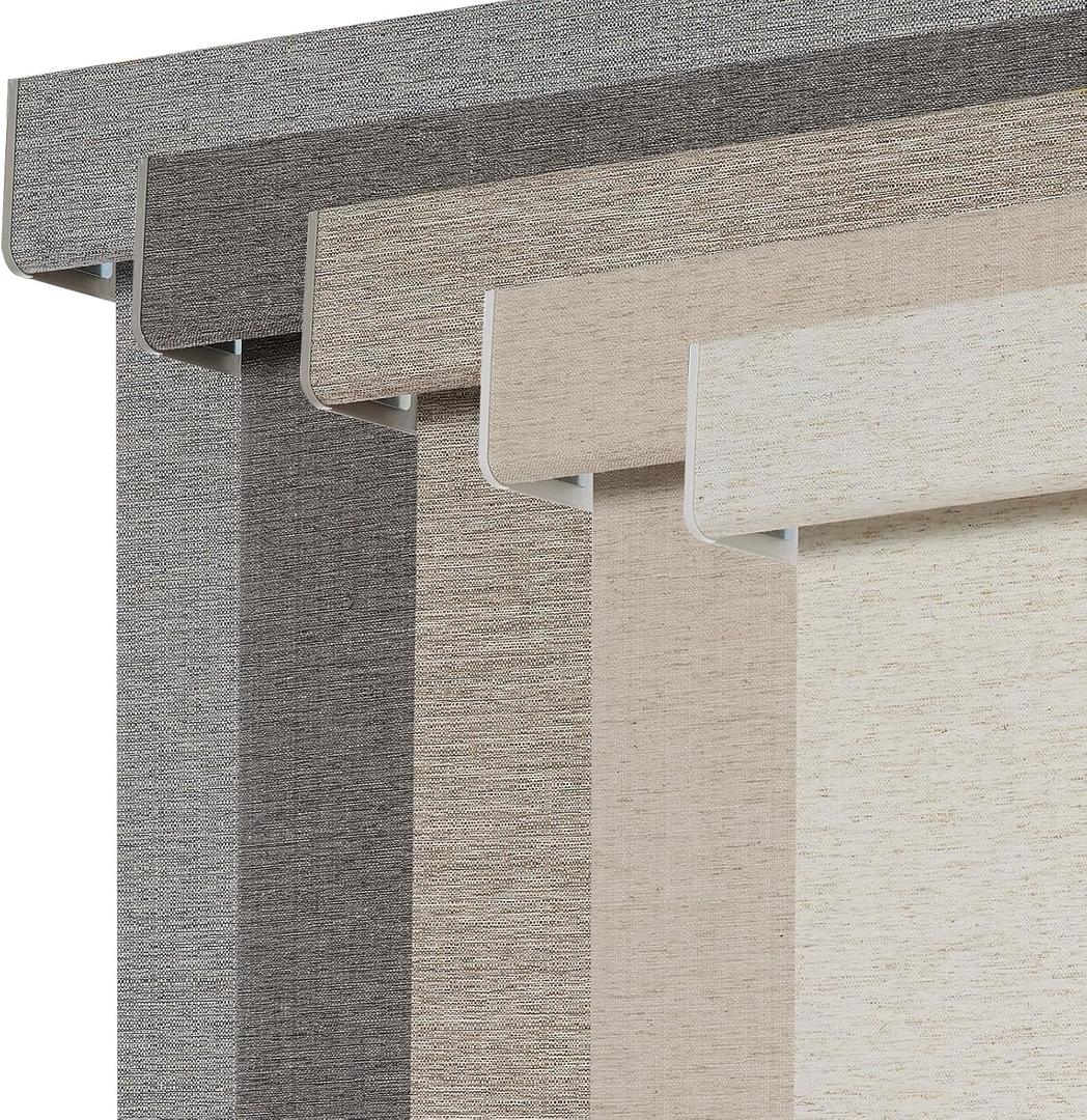 Persilux Blackout Roller Shades for Window Blinds,Cordless,Linen Fabric,Thermal Insulated Fabric UV Protection Shades for Home,Office,Bedroom,Door,Blackout-Cream,34" W X 64" H