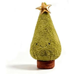 Christmas Tree Plush Stuffed Animal Plush Toy, 15.8" Christmas Pillow Plush Decor Kawaii Birthday Gifts for Kids Girls Boys