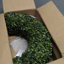 SEVENLOVE Boxwood Wreath  20inch Outdoor/Indoor All Seasons Decor
