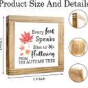 Fall Wooden Sign Every Leaf Speaks Bliss To Me Fluttering From The Autumn Tree Fall Wooden Decor Rustic Seasonal Thanksgiving Display Autumn Poetry Sign Autumns Decor for Farmhouse Shelf 5.9x5.9 inch