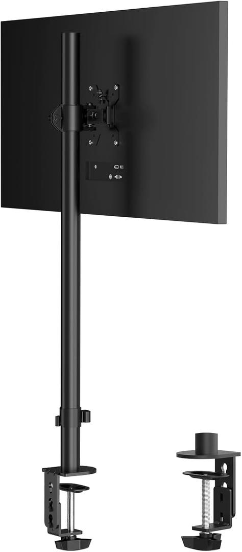 Pholiten Single Tall Monitor Stand Desk MountExtra Tall 31 Inch Fully Adjustable Monitor Mount for 13-32 Inch LCD Screen,Holds up to 22lbs