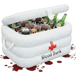 ArtCreativity Inflatable Cooler - Hospital-Inspired Inflatable Drink Cooler Holder Chills Beverage, Snacks - Blow Up Party Decorations - Nurse Graduation Decorations