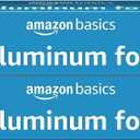 Amazon Basics Aluminum Foil for Cooking, Roasting and Food Wrap, 175 Sq Ft, Pack of 2