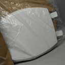 Mayfair Cassel Slow Close Toilet Seat, Easy Clean, Non Slip Premium Wood Seat, Easy Install, Made in USA, Elongated, White