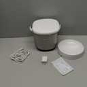 IMIPAW Automatic Cat Feeders, 3L Timed Cat Dry Food Dispenser with Desiccant Bags, Dual Power Supply, Programmable Portion Size, 6 Meals, 20 Portions Per Day, Auto Pet Feeder for Cats and Small Dogs (White)