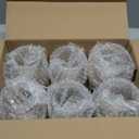 Stemless Glasses Set of 6 15oz Elegant Modern Red & White Glasses for Everyday Use, Dishwasher Safe, Shatter-Resistant Crystal-Ergonomic Design, Drinking Glasses Gifts