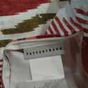 Pottery Barn 20" Ikat Petra Pillow Cover Red Green Southwestern Aztec Pattern