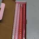 10 Inch Cream Spiral Taper Candles for Home Decoration, 4 Pack Red-Gradient Candlesticks for Dinner Party Wedding Holiday