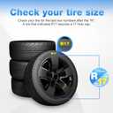 17" 4pcs Glossy Black Wheel Skins for 2013-2018 RAM 1500 & 19-24 Ram 1500 Classic, ABS Plastic 17 Inch Cover Hubcaps for 13-24 RAM 1500 Wheel Skin Replacement Set of 4