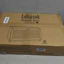 Bread Box for Kitchen Countertop Large Bread Box Farmhouse Bread Container Bread Storage with Window Bread Holder Black