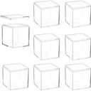 Meyeyaia 8PCS Small Clear Acrylic Box, 3.3x3.3x3.3in Mini Clear Acrylic Box with Lid Mini Cube Storage Containers for Home Candy Jewelry Toys Gift (Square