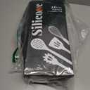 26 Pcs Silicone Cooking Utensils Set with Holder, NCUE BPA Free Kitchen Utensils Set for Cooking, 446F Spatulas Silicone Heat Resistant Wooden Handle Spoon Tongs Non-stick Kitchen Gadgets (Khaki)