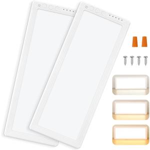 Kohree Dimmable RV Interior Light 12V 16.7" x 6.6", 1500 Lumen RV LED Ceiling Lights, 5 Levels of Dimming, 3 Color Temperature, 2900-6500K, RV Lights Fixtures for Car/RV/Trailer/Camper/Boat (2 Pack)
