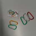 12Pcs Aluminum Carabiner D Ring, 1.8/2.2/2.4 Inch Lightweight D Shape Keychain Clip,Multipurpose D-Ring Carabiner Buckles (3 Sizes, 4 Pieces Each, Randomly Mixed with 4 Colors).