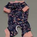 Dog Surgery Recovery Suits, Sleeveless Dog Recovery Suit Male, E-Collar & Cone Alternative Bodysuits After Surgery, Striped Dog Onesie Pajamas, Pet Surgical Vest for Wound Care Size S