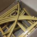 3D Metal Wedding Arch Frame, Gold Square 3D Backdrop Stand for Wedding Ceremony, Reception, Engagement Party, Birthday, Photo Booth & Event Decor, Medium