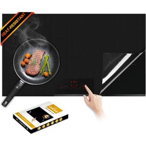 Cook's Aid Newly-upgraded Silicone Induction Cooktop Protector Cover Stove Mat 20.4" x 30.7" (Magnetic) | 300C (572F) Heat-Resistant | Power Boost Compatible | Prevents Pot Sliding & Scratches