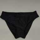 Women's Bathing Suit Bottoms Full Coverage Ruched Bikini Tankini Bottom Swimsuit Brief (Black)