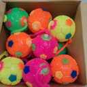 16 Pieces LED Light up Ball Spiky Bouncy Soccer Ball Multicolor Stress Relief Flashing Glow in The Dark for Party Favors Gifts School Rewards Classroom Prizes Adults, Teens and Children