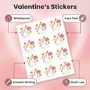 3 x Happy Valentine's Day Stickers 60Pcs Valentine Label Sticker for Wraping Adults and Kids Sealing Love Letter Envelope Decorating Boxes