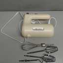 Lord Eagle 5-Speed Hand Mixer Electric Heldhand, 300W Compact Mixer for Baking, Egg Beater, Blending or Cooking, Portable & Lightweight, 5 Accessories, Beige Color