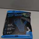 Lux Dual Grip Socks - Soccer Grip Socks for Men and Women. GripArray Performance & Comfort (Large, Navy Blue)