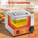 Heated Butter Spreader Stainless Steel Butter Wheel Butter Warmer Roller Bread Butter Spreader Wheel for Breakfast Picnics Barbecue Grill Camping 68-230℉ 110V