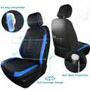 Seat Covers for Ford F150 2015-2026 SuperCrew & Ford F250 F350 F450 Super Duty 2017-2026 Crew Cab, Faux Leather Waterproof Pickup Truck Seat Covers (5 Seats) Interior Accessories