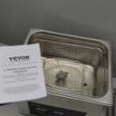 VEVOR Ultrasonic Cleaning with Digital Timer & Heater, Professional Ultra Sonic Jewelry Cleaner, Stainless Steel Heated Cleaning Machine for Glasses Watch Rings Small Parts Circuit Board (10L)