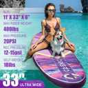 Inflatable Stand Up Paddle Board with SUP Accessories, 11'*33" Inflatable Paddle Boards for Adults & Youth of All Skill Levels