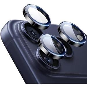 ESR Camera Lens Protector for iPhone 17 Pro Max/17 Pro/16 Pro Max/16 Pro/15 Pro Max/15 Pro/14 Pro Max/14 Pro, Ultra-tough HD Individual Camera Protectors, Ultra-thin Tempered Glass, 1 Pack, Black