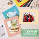Prudiut 15 Pack 11x14 Picture Mats, Mixed Colors Frame Mattes for 8 x10 Pictures Photo Frame Mat Core Bevel Cut Mat Board Show Kit for Photos, Prints, Artworks