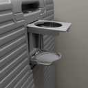 Hard Shell Suitcases Expandable Travel Luggage Sets 3 Piece, Carry on and Check in 3 Piece Luggage Suitcase Sets with Spinner Wheels Cup Holder Charger Built in (Silver, 24)